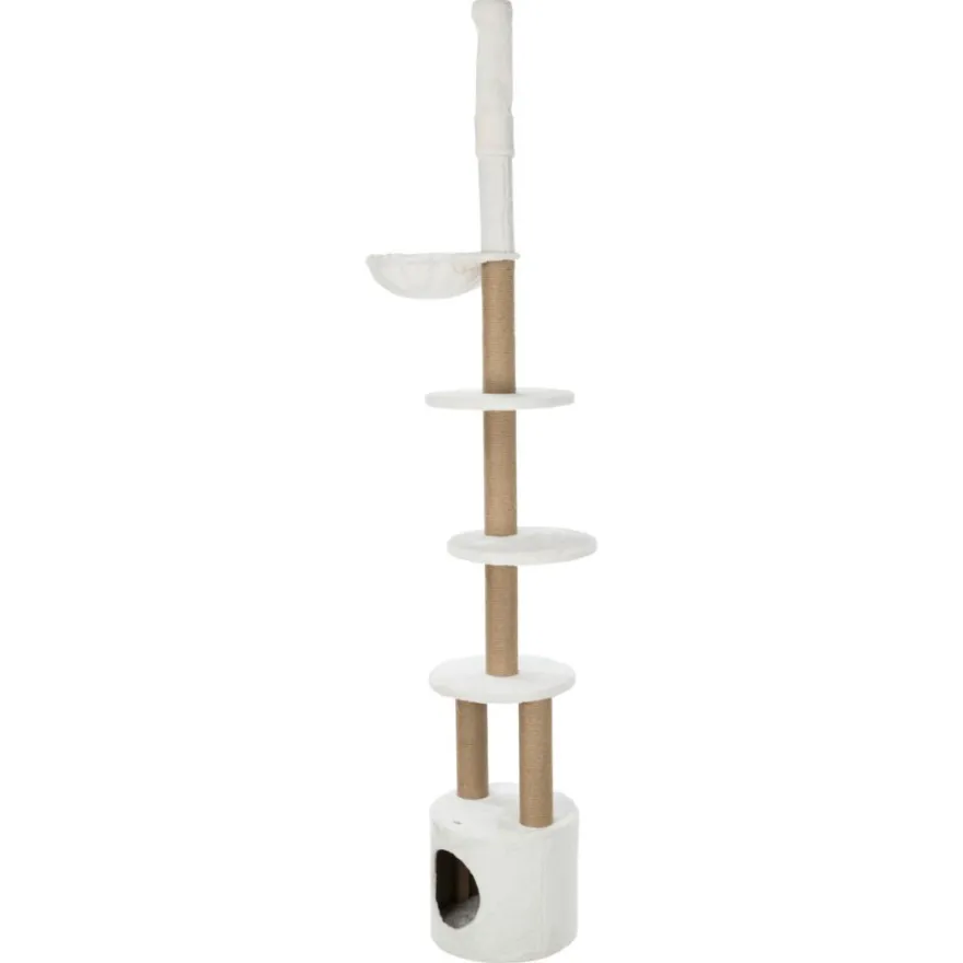 TRIXIE Kratzbaum Aurelio, deckenhoch, weiß | 236–250 cm