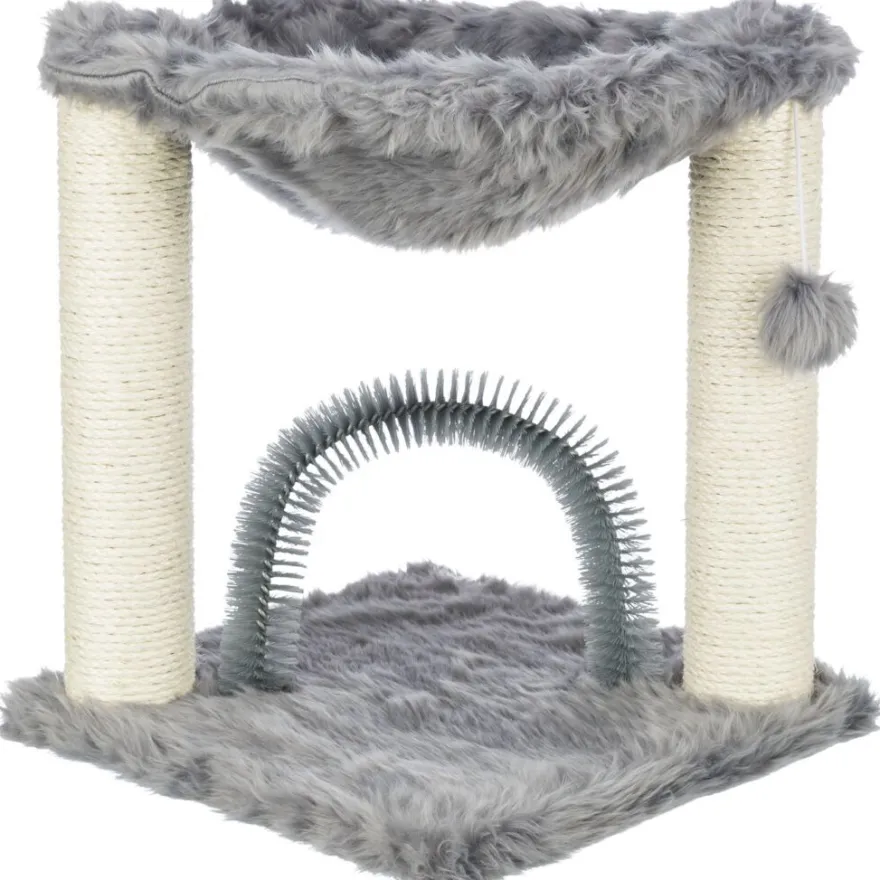 TRIXIE Kratzbaum Baza mit Bürste, grau | 50 cm