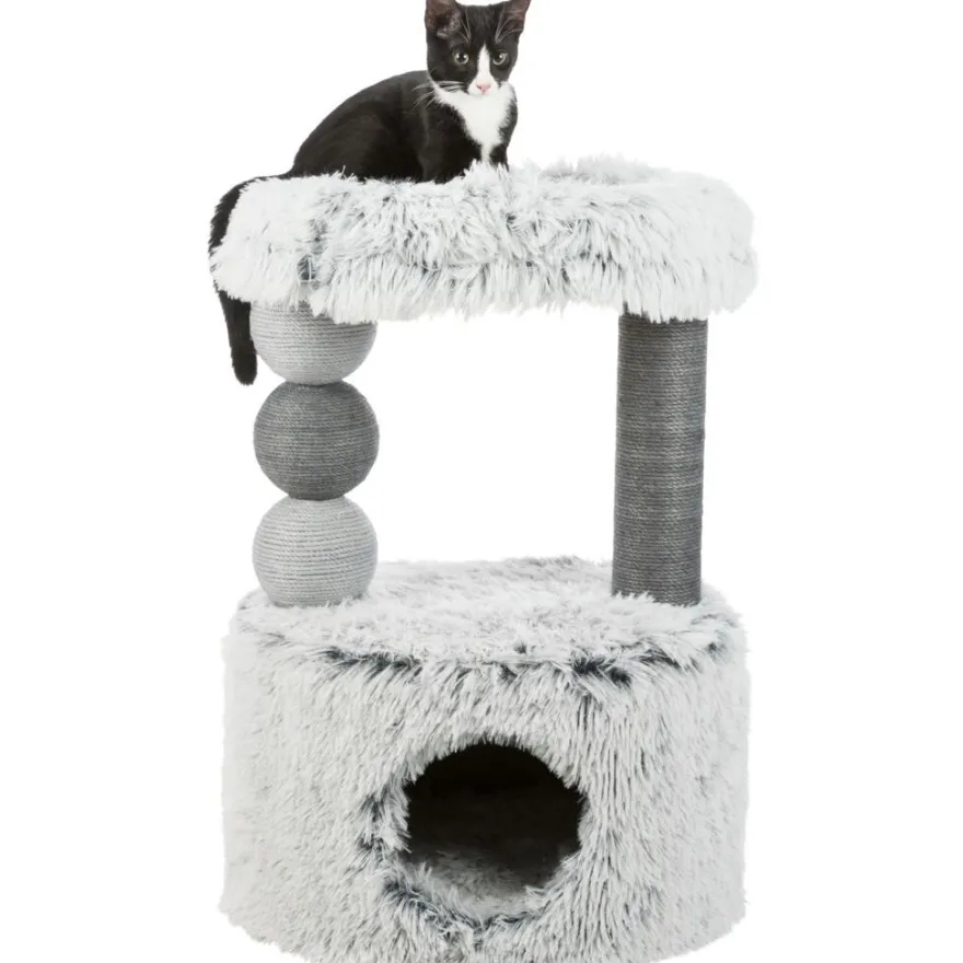 TRIXIE Kratzbaum Harvey, weiß-schwarz | 73 cm