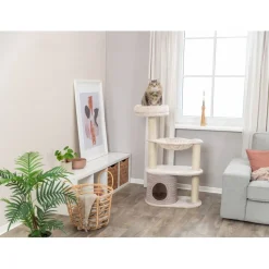 TRIXIE Kratzbaum Livia, lichtgrau/sand | 114 cm