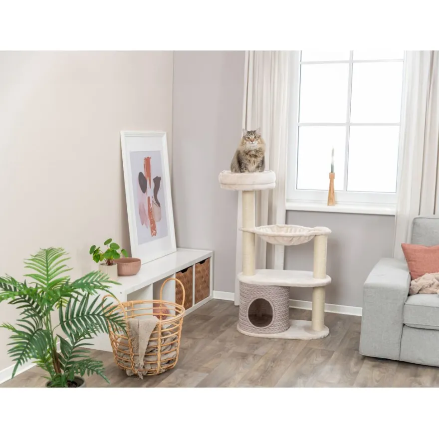 TRIXIE Kratzbaum Livia, lichtgrau/sand | 114 cm