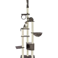 TRIXIE Kratzbaum Madrid, deckenhoch, platingrau | 245–270 cm