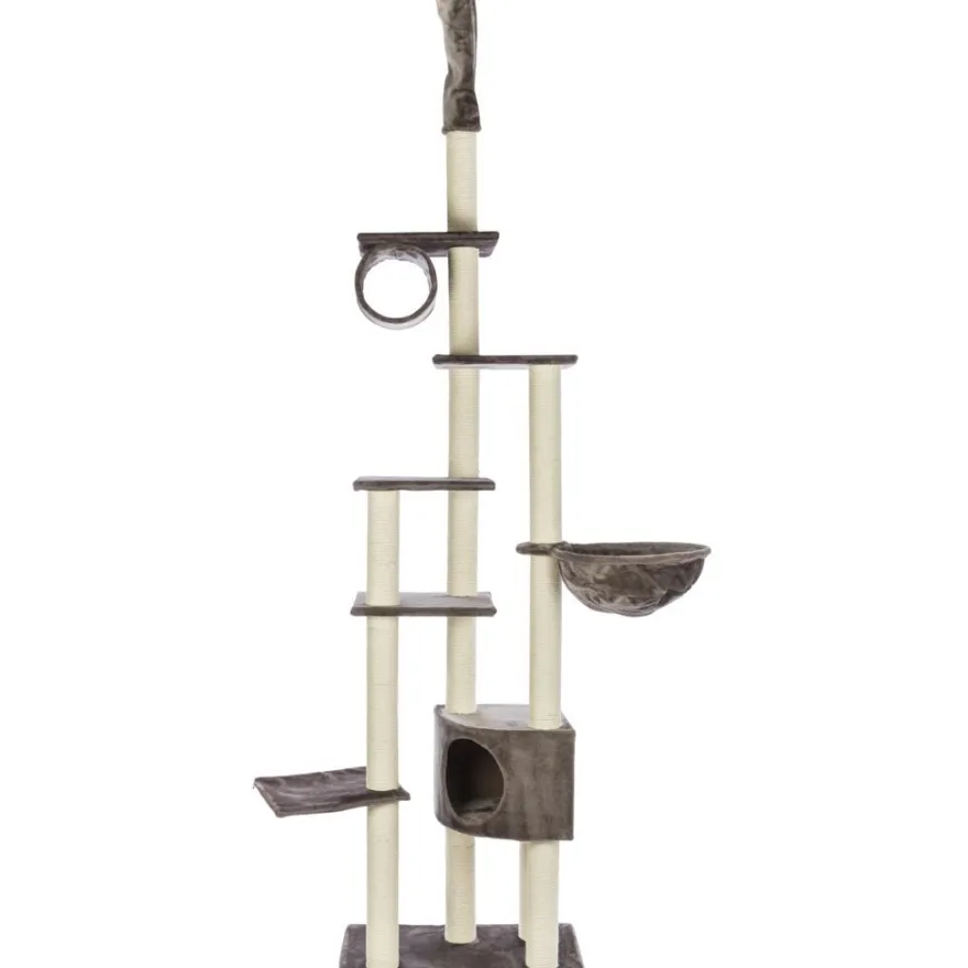 TRIXIE Kratzbaum Madrid, deckenhoch, platingrau | 245–270 cm
