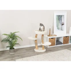 TRIXIE Kratzbaum Santo, Echt-Holz, creme | 73 cm