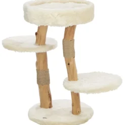 TRIXIE Kratzbaum Santo, Echt-Holz, creme | 73 cm