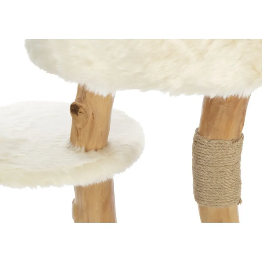 TRIXIE Kratzbaum Santo, Echt-Holz, creme | 73 cm
