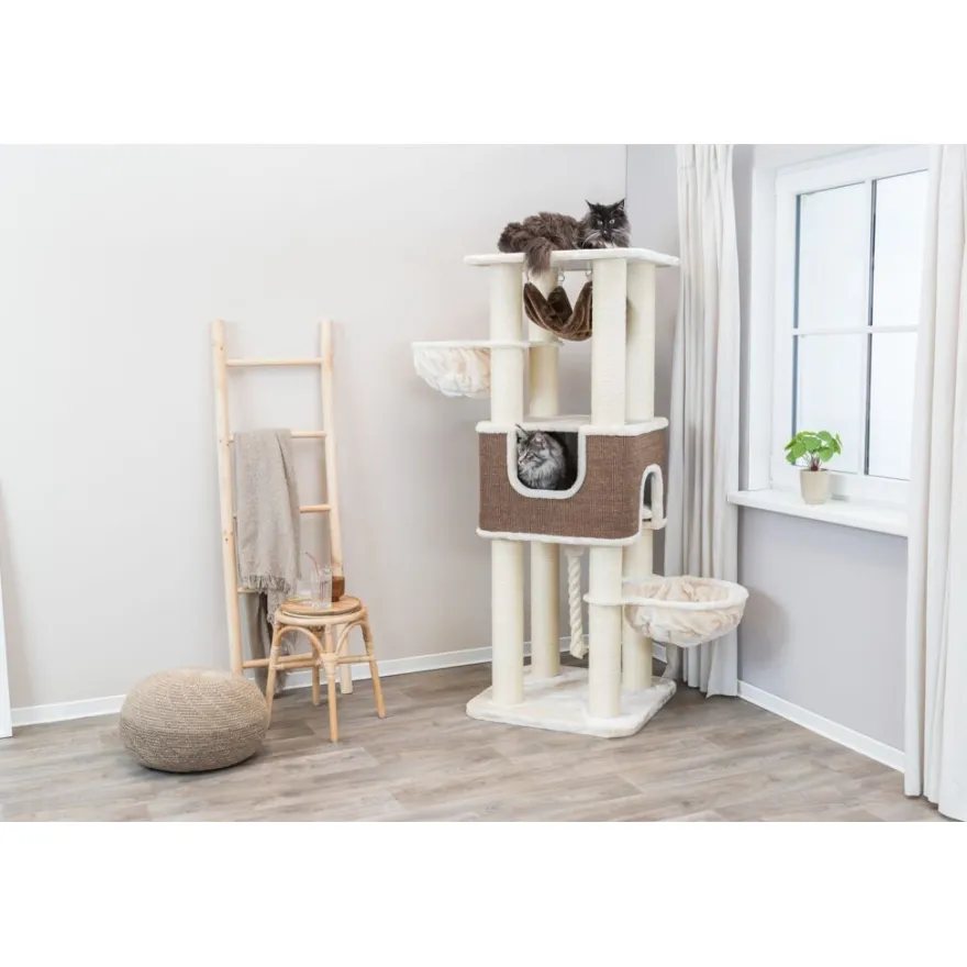 TRIXIE Kratzbaum XXL Humberto, creme/dunkelbraun | 174 cm