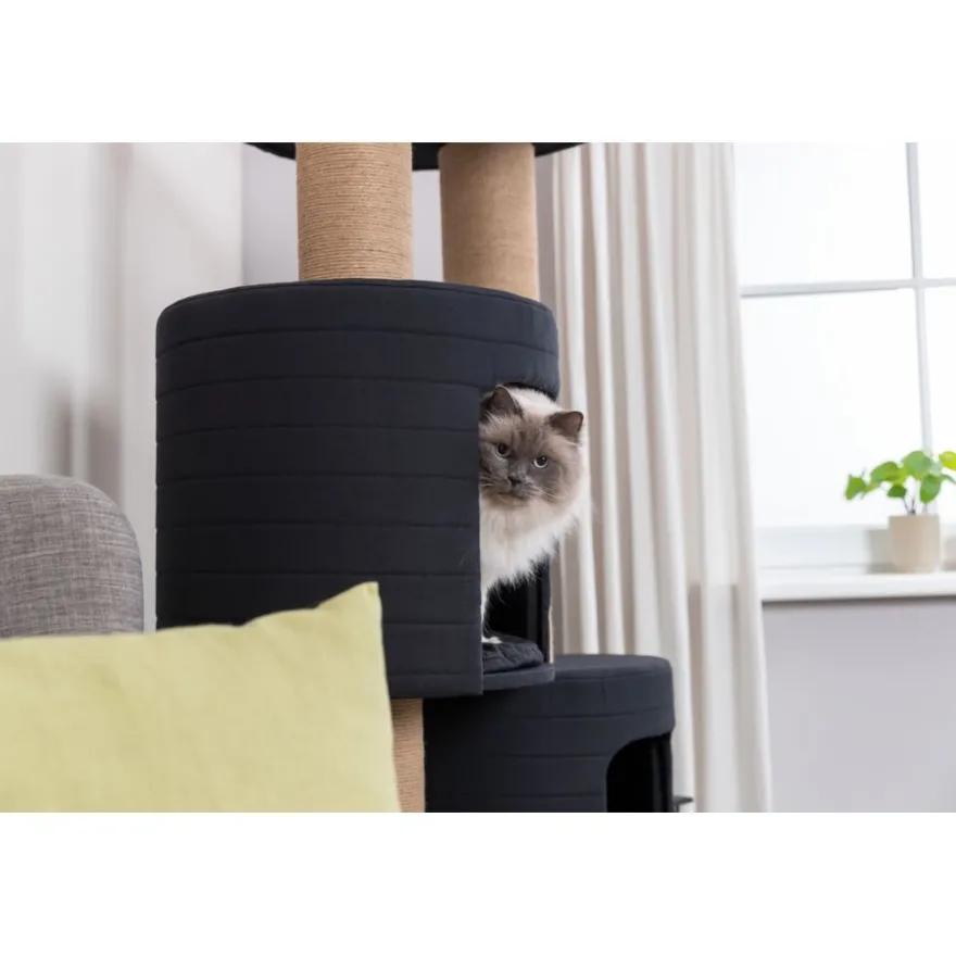 TRIXIE Kratzbaum XXL Teites, schwarz | 148 cm