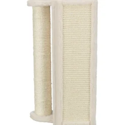 TRIXIE Kratzbrett für Ecken mit Stamm, beige | 15 x 50 x 15 cm