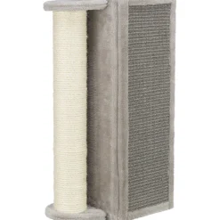 TRIXIE Kratzbrett für Ecken mit Stamm, grau | 19 x 58 x 19 cm