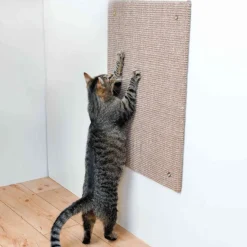 TRIXIE Kratzbrett XXL, Sisalteppich, Katzenminze, taupe | 50 x 70 cm