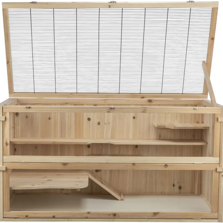 TRIXIE Nagerheim, Mäuse/große Hamster, Holz | 115 x 60 x 60 cm
