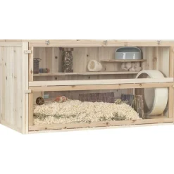 TRIXIE Nagerheim, Mäuse/große Hamster, Holz | 115 x 60 x 60 cm