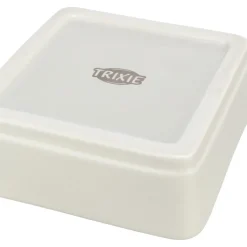 TRIXIE Napf-Set CityStyle, Keramik/MDF, grau/braun | 2 x 0.4 l