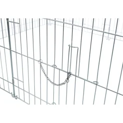 TRIXIE natura Freilaufgehege mit Abdeckung, Metall | 144 x 58 x 116 cm