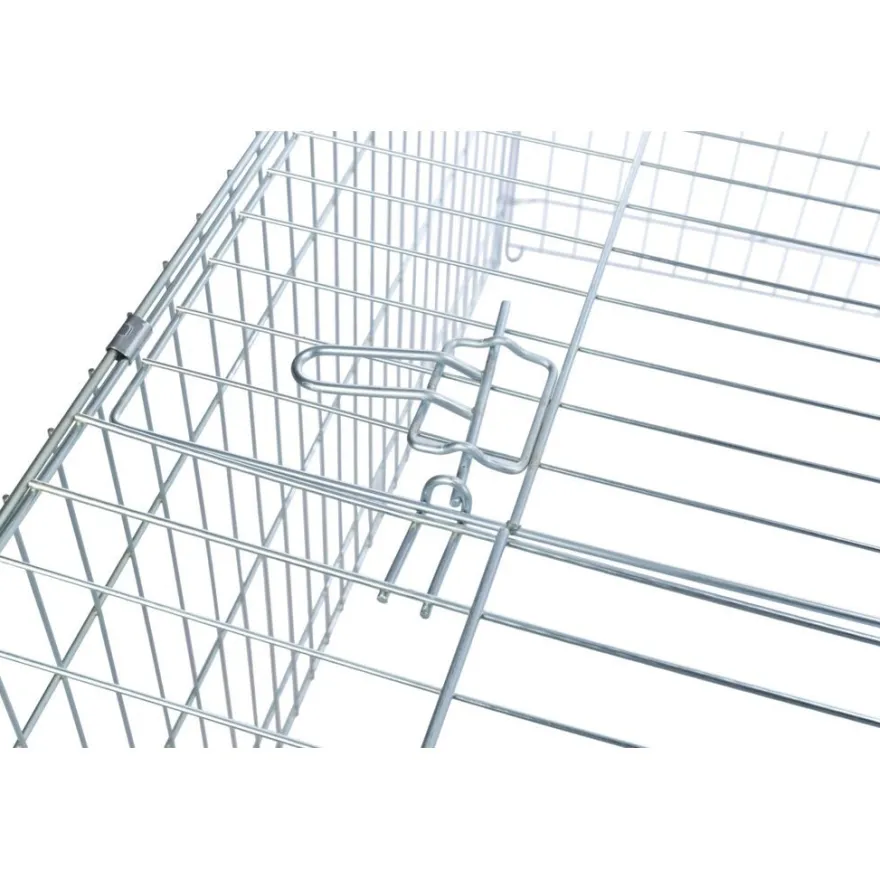 TRIXIE natura Freilaufgehege mit Abdeckung, Metall | 144 x 58 x 116 cm