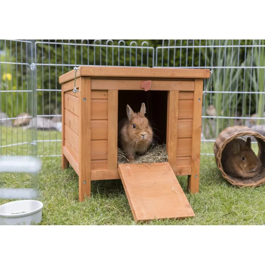 TRIXIE natura Kleintierhaus, braun | 42 x 43 x 51 cm