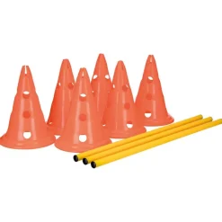 TRIXIE Pylonen-Hindernis-Set, 3 St., orange/gelb | ø 23 x 30 cm