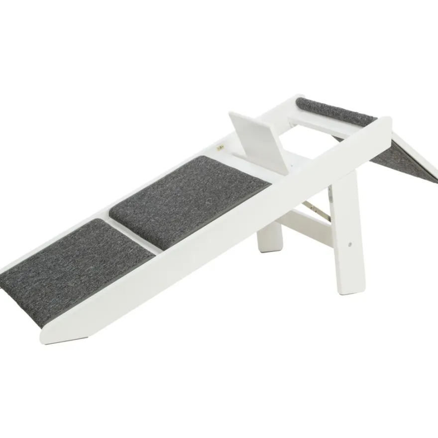TRIXIE Rampe, ausklappbare Stufen, MDF,weiß | 44 x 46 x 106 cm