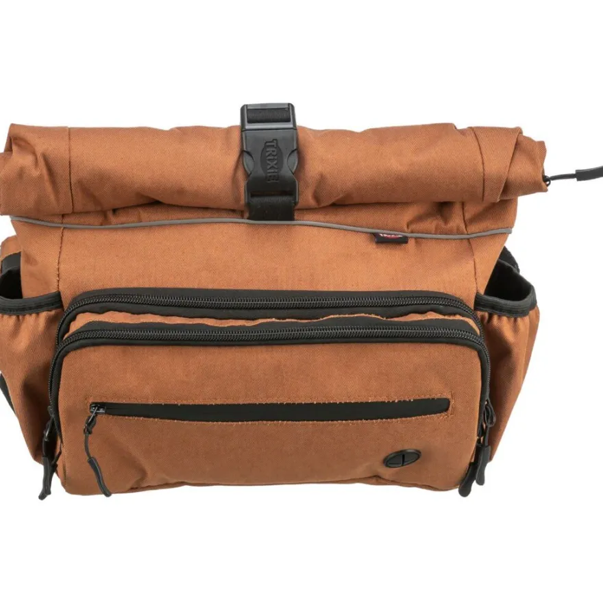 TRIXIE Rolltop Hüfttasche, rost | Gurt: 55-130 cm