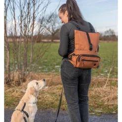 TRIXIE Rolltop Hüfttasche, rost | Gurt: 55-130 cm