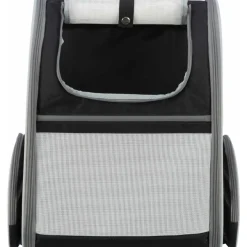 TRIXIE Rucksack Chloe, hellgrau/schwarz | 39 x 43 x 27 cm