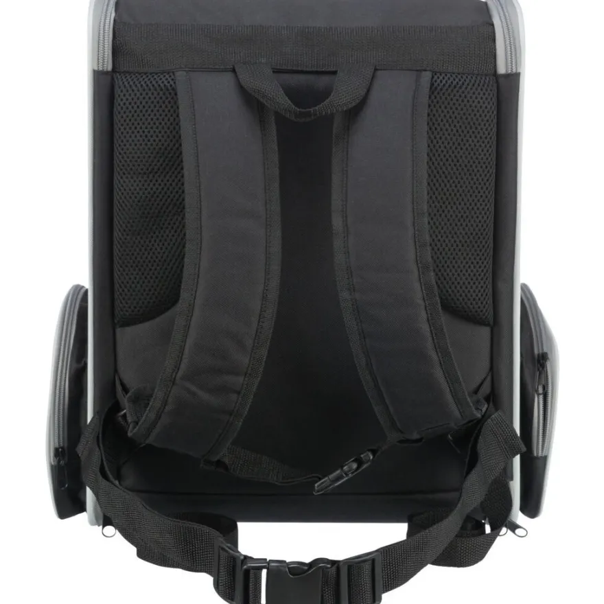 TRIXIE Rucksack Chloe, hellgrau/schwarz | 39 x 43 x 27 cm