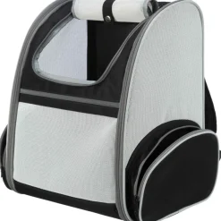 TRIXIE Rucksack Chloe, hellgrau/schwarz | 39 x 43 x 27 cm