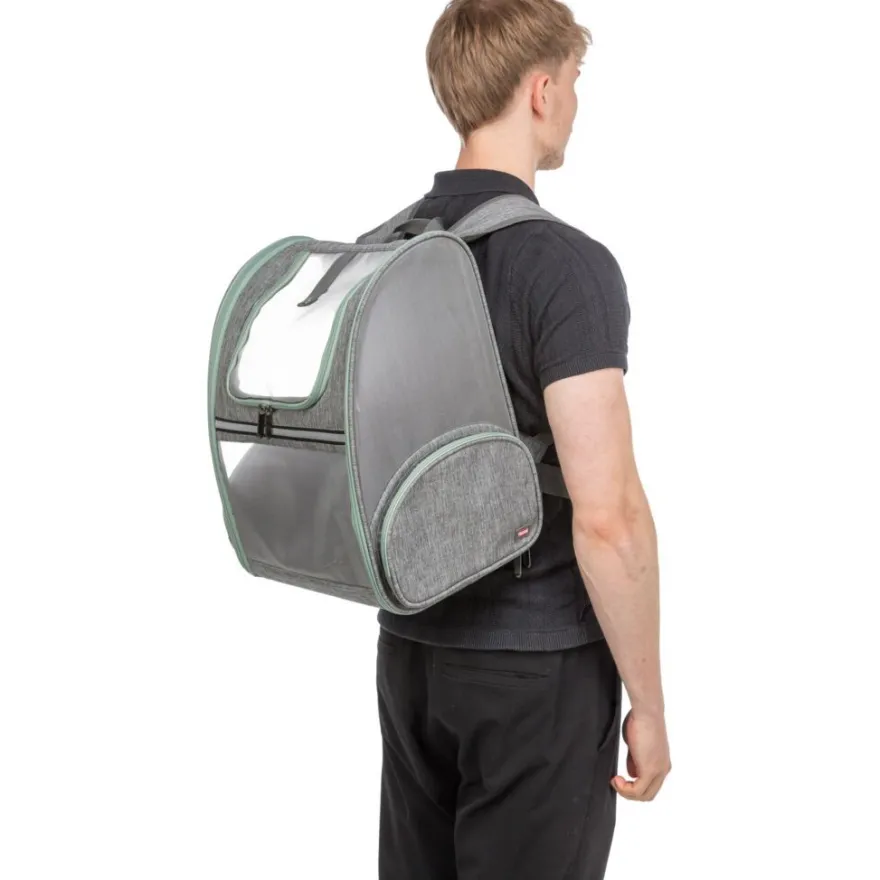 TRIXIE Rucksack Chloe, hellgrau | 39 × 43 × 27 cm