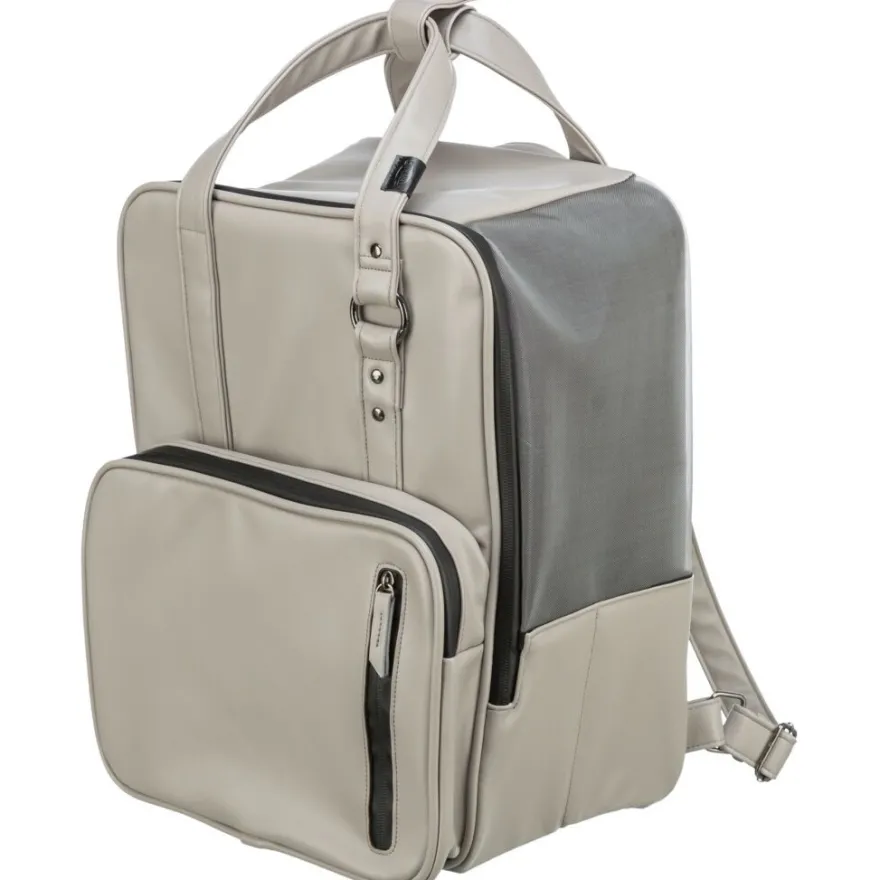 TRIXIE Rucksack CityStyle, hellgrau | 30 × 20 × 40 cm