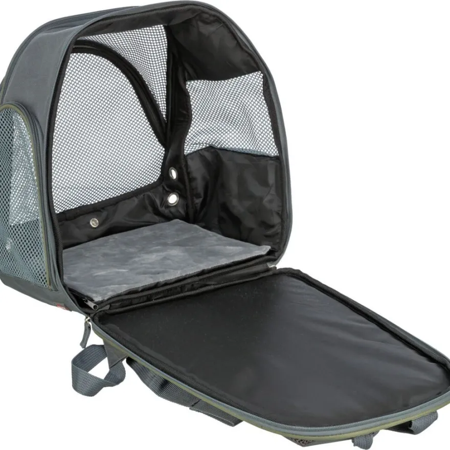 TRIXIE Rucksack Lyla, grau/blau | 34 × 22 × 42 cm