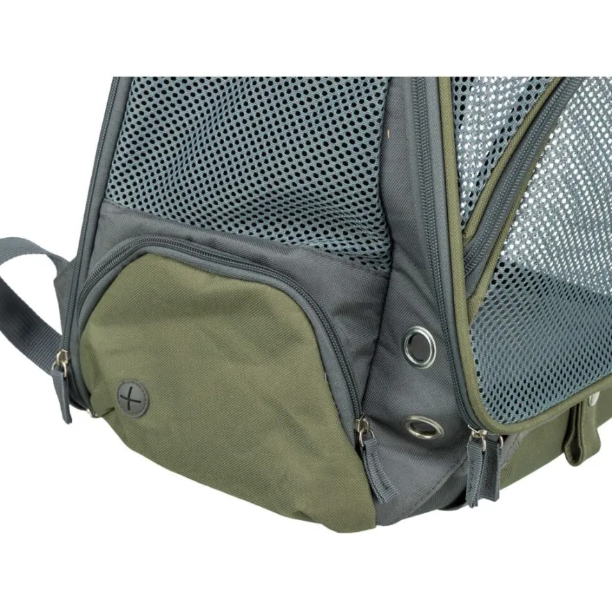 TRIXIE Rucksack Lyla, grau/blau | 34 × 22 × 42 cm