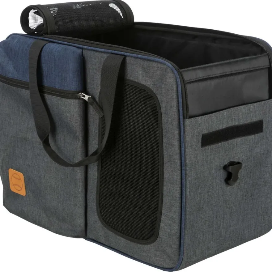 TRIXIE Rucksack & Tasche Tara 2 in 1, grau/blau | 25 x 38 x 50 cm