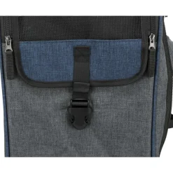 TRIXIE Rucksack & Tasche Tara 2 in 1, grau/blau | 25 x 38 x 50 cm