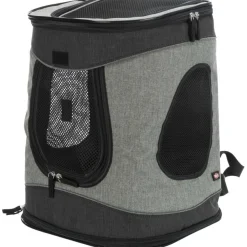 TRIXIE Rucksack Timon, schwarz/grau | 34 x 44 x 30 cm