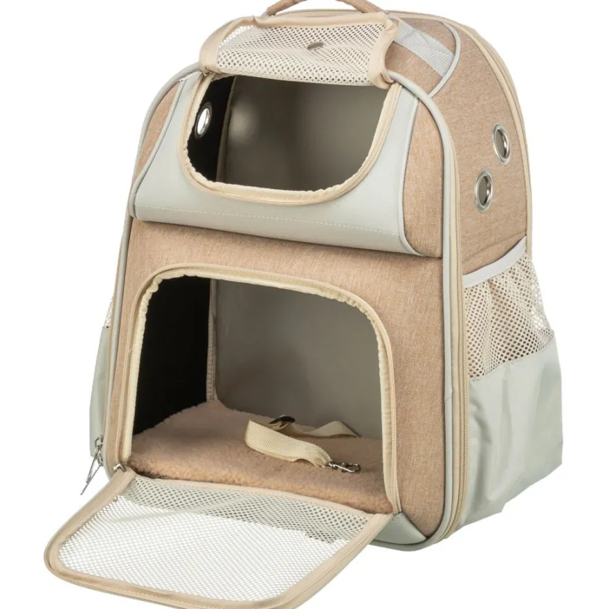 TRIXIE Rucksack Willow, beige/braun | 38 × 25 × 45 cm