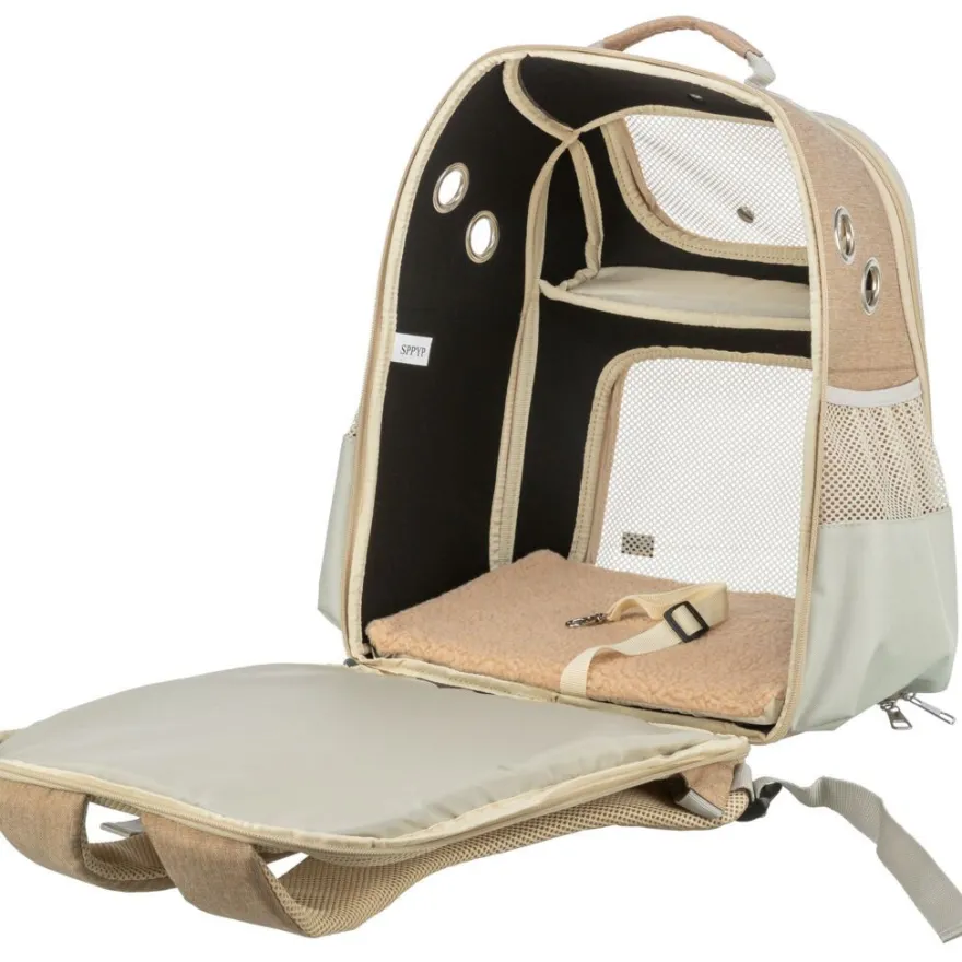 TRIXIE Rucksack Willow, beige/braun | 38 × 25 × 45 cm