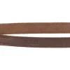 TRIXIE Rustic Fettleder-V-Leine, 2m, dunkelbraun | L–XL: 2.00 m/25 mm