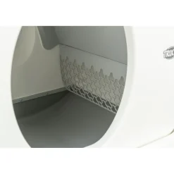 TRIXIE Selbstreinigende Katzentoilette, Kunststoff, weiß | 53 x 55.5 x 52 cm
