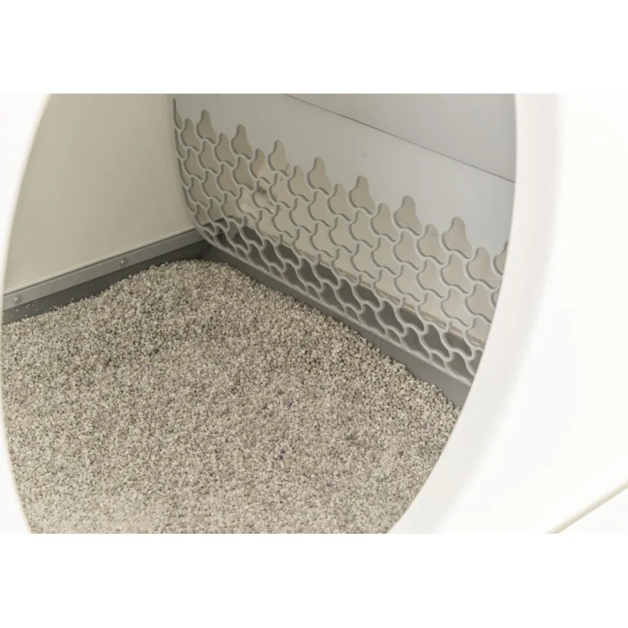 TRIXIE Selbstreinigende Katzentoilette, Kunststoff, weiß | 53 x 55.5 x 52 cm