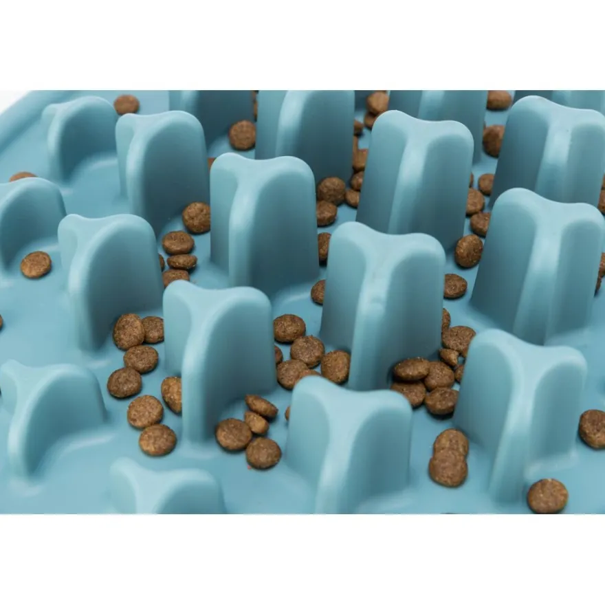 TRIXIE Slow Feeding Futtermatte Pillars , blau | ø 35 cm