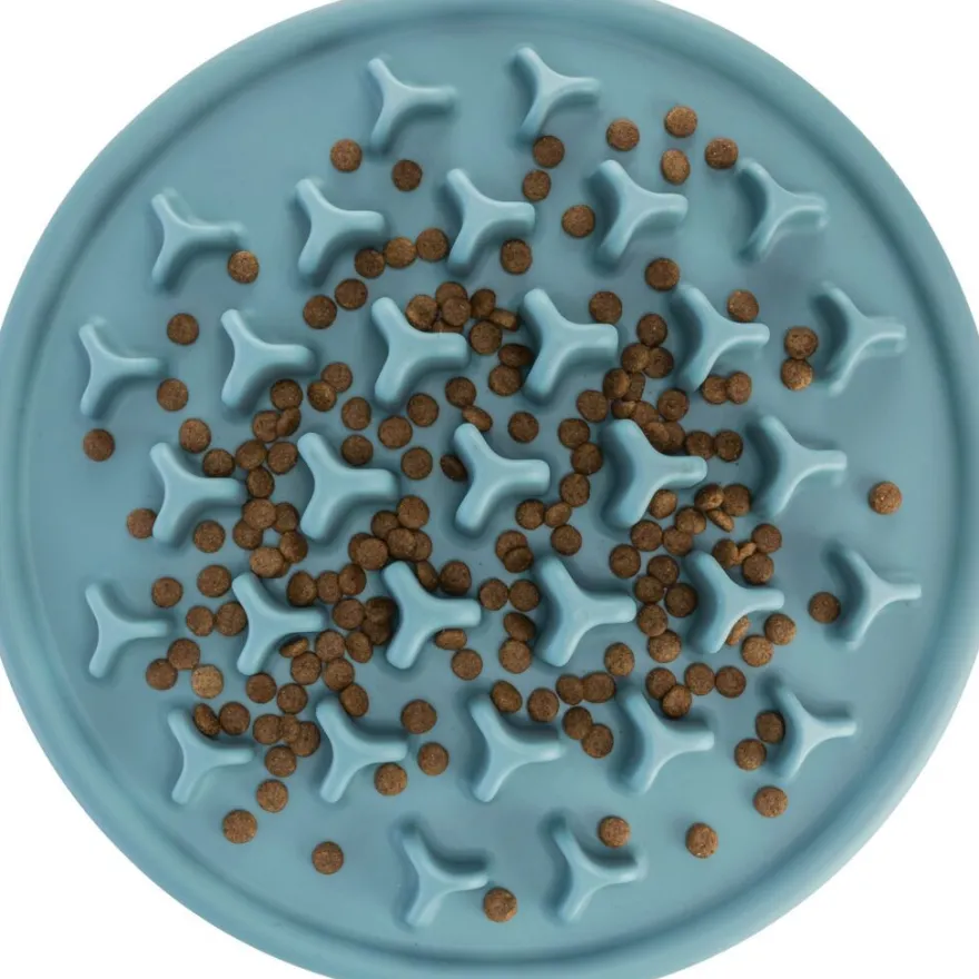 TRIXIE Slow Feeding Futtermatte Pillars , blau | ø 35 cm