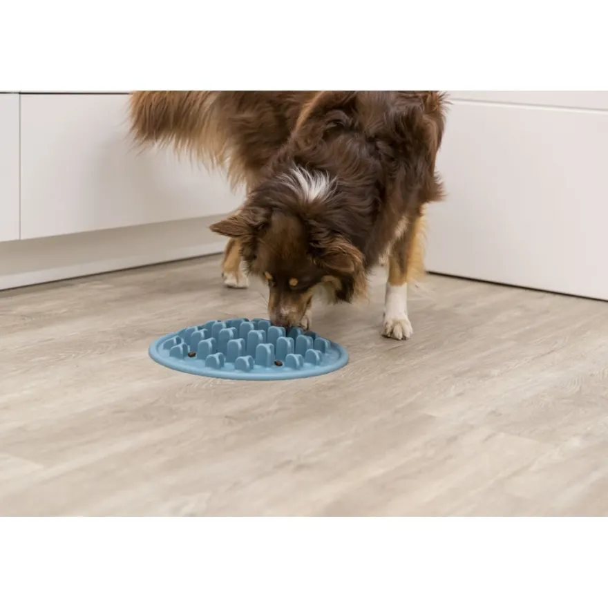 TRIXIE Slow Feeding Futtermatte Pillars , blau | ø 35 cm