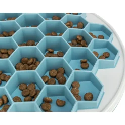 TRIXIE Slow Feeding Futterplatte Hive, grau/blau | ø 30 cm