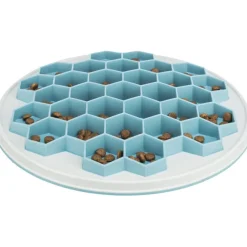 TRIXIE Slow Feeding Futterplatte Hive, grau/blau | ø 30 cm