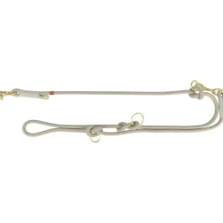 TRIXIE Soft Rope V-Leine, 2m, grau/hellgrau | M–L: 2.00 m/ø 10 mm