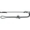 TRIXIE Soft Rope V-Leine, 2m, schwarz/grau | M–L: 2.00 m/ø 10 mm