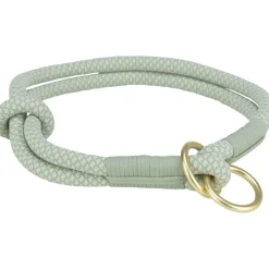 TRIXIE Soft Rope Zug-Stopp-Halsband, salbei/mint | L: 50 cm/ø 13 mm