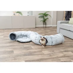 TRIXIE Spieltunnel Harvey, grau | ø 25 × 160 cm