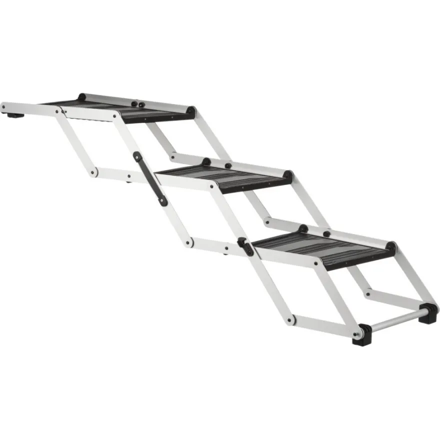 TRIXIE 3-stufige Falt-Treppe, Aluminium/Kunststoff/TPR